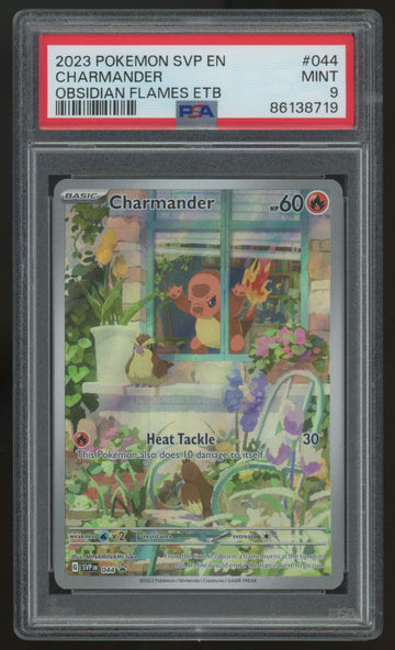 2023 Pokemon Charmander Obsidian Flames ETB Promo #044 PSA 9