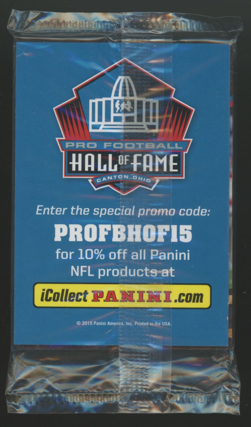 2015 Panini Pro Football Hall Of Fame Class Of 2015 Collector's Set Pack Sealed