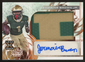 2024 Leaf Trinity Jermaine Brown Jr. XRC Patch Auto /99 #PA-JBJ