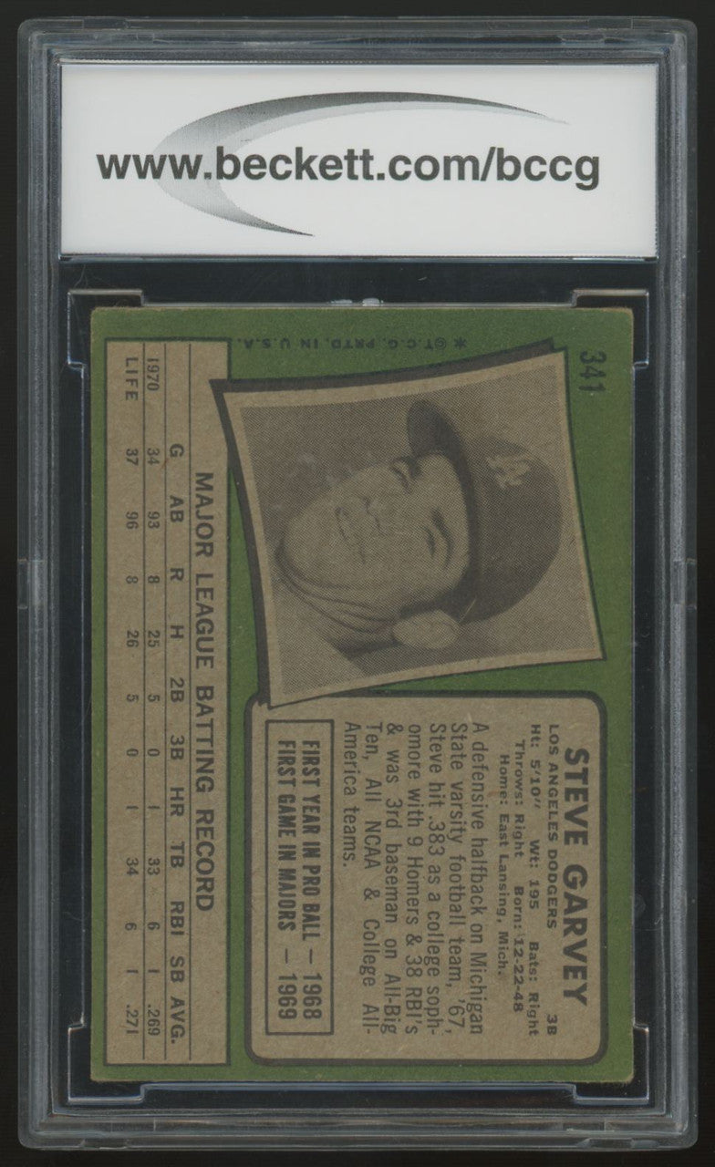1971 Topps Steve Garvey RC #341 BCCG 7