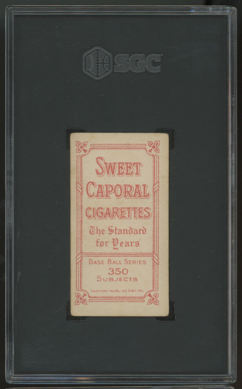 1909-1911 T206 Christy Mathewson Portrait Sweet Caporal Back 350 SGC 3.5