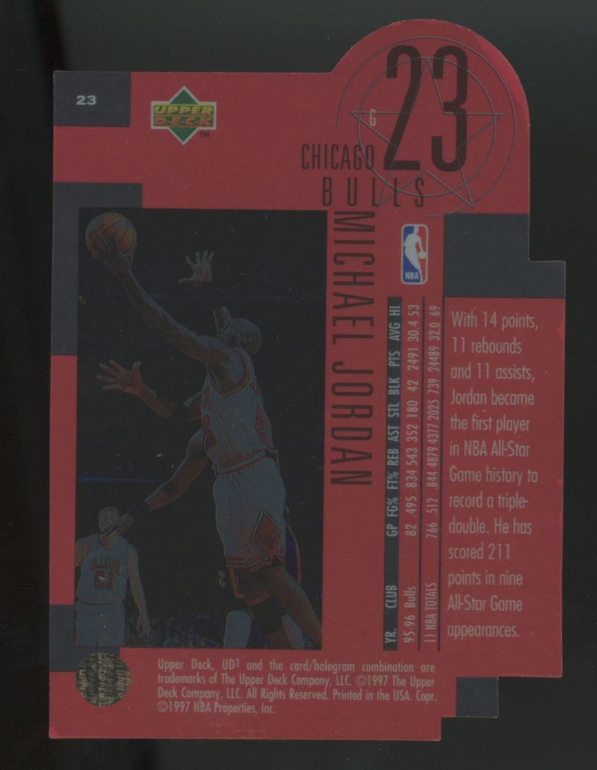 1996-97 UD3 Michael Jordan Star Focus Die-Cut #23