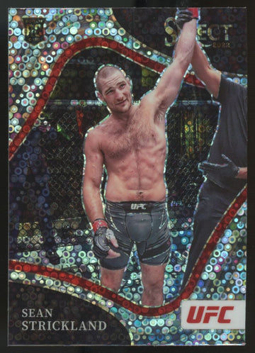 2022 Panini Select UFC Sean Strickland RC Octagonside Disco #264