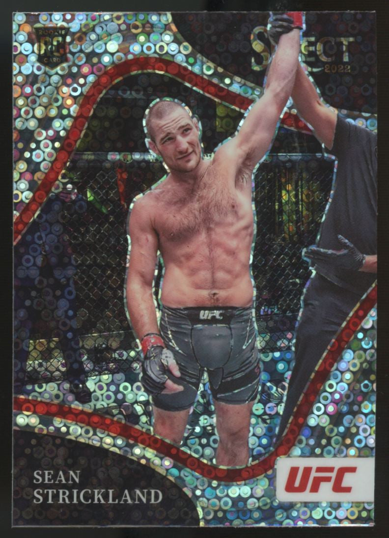 2022 Panini Select UFC Sean Strickland RC Octagonside Disco #264