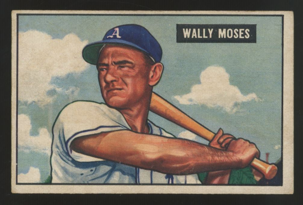 1951 Bowman Wally Moses #261 EX