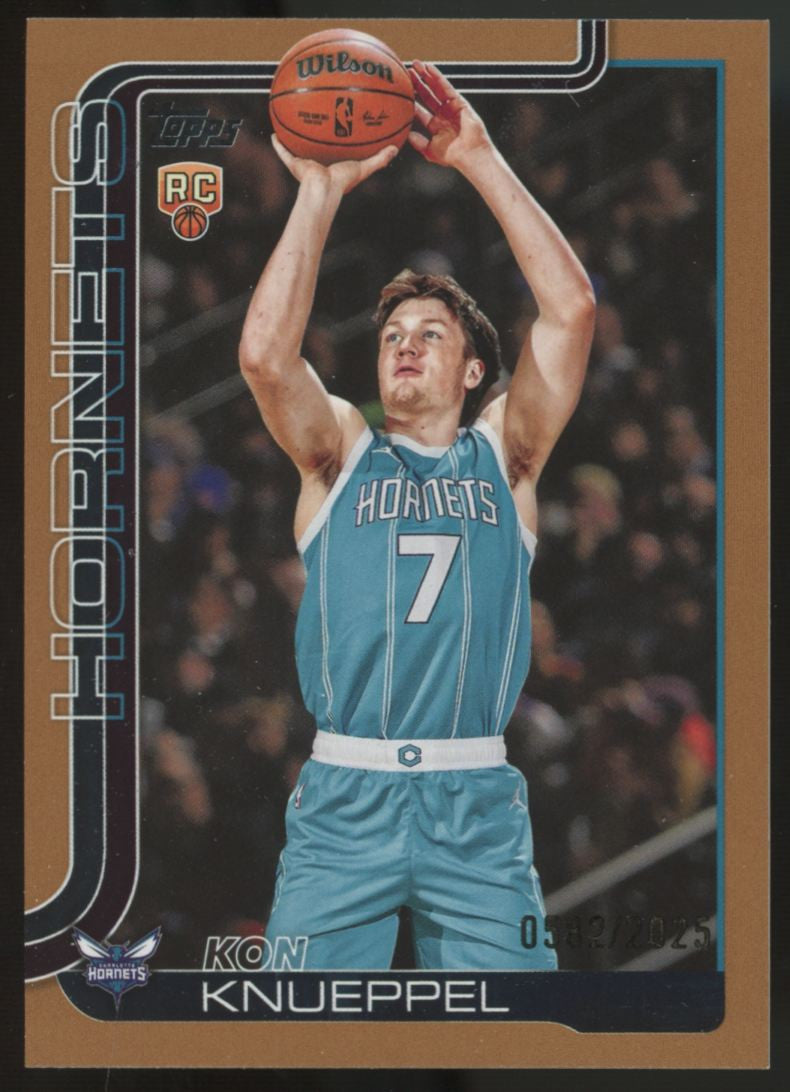 2025-26 Topps Flagship Kon Knueppel RC Gold /2025 #204