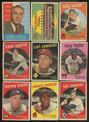 1959 Topps Baseball Near Complete Set (479/572) VG