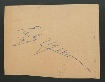 Early Wynn Signed Autographed Cut JSA