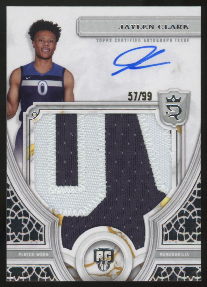 2023-24 Topps Royalty Jaylen Clark RC Patch Auto RPA /99 #121