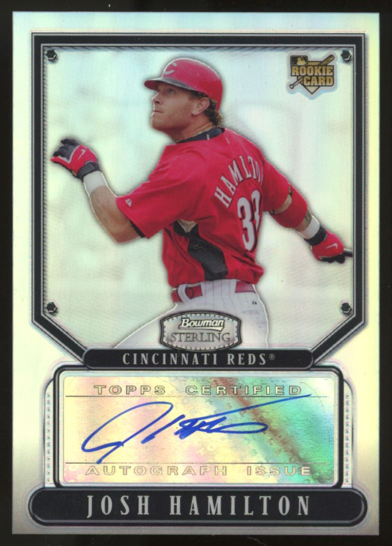 2007 Bowman Sterling Josh Hamilton RC Auto Refractor /199 #BS-JH