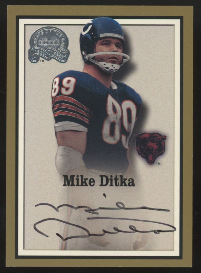 2000 Fleer Mike Ditka Greats Of The Game Auto
