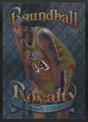 1998-99 Topps Shaquille O'Neal Roundball Royalty W/Coating #R9