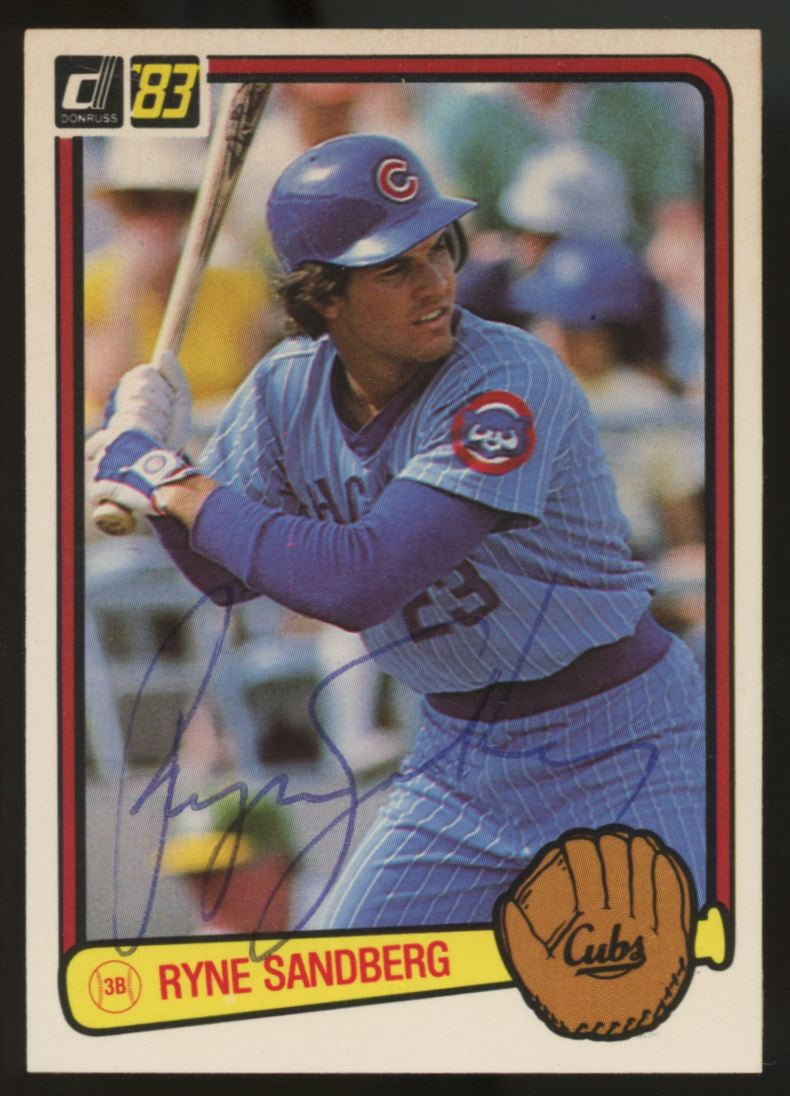 1983 Donruss Ryne Sandberg RC #277 Signed Autographed Card JSA