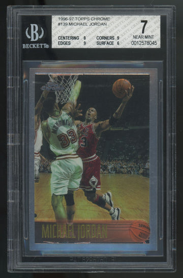 1996-97 Topps Chrome Michael Jordan #139 BGS 7