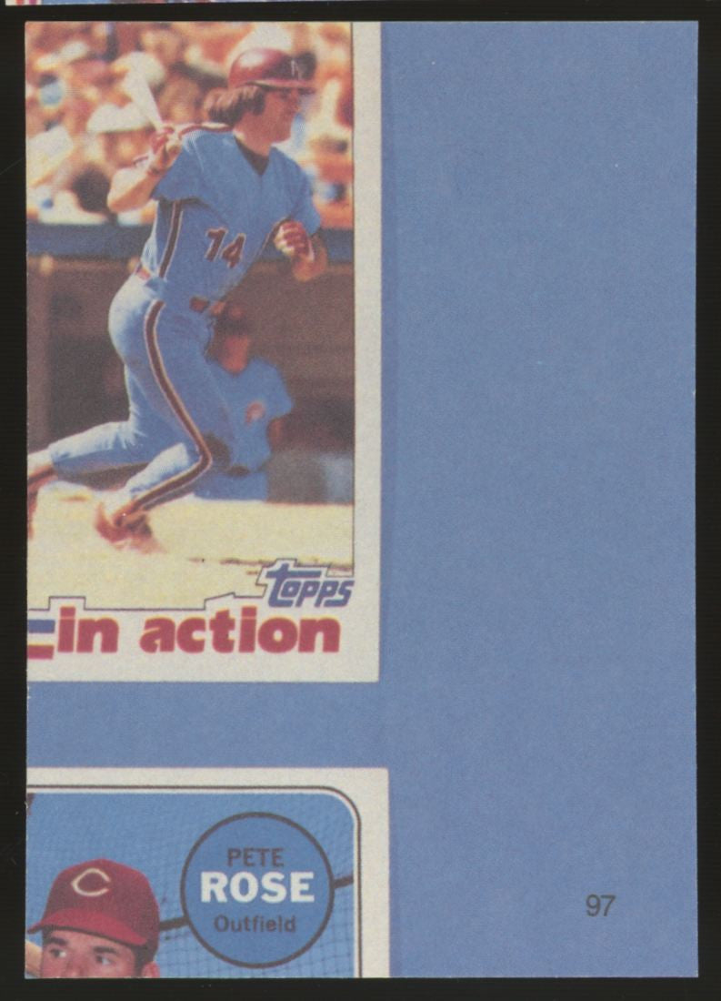 1985 Topps Renata Galasso Pete Rose Auto #97 "C"