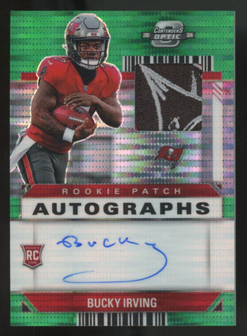 2024 Contenders Optic Bucky Irving RC Green Pulsar Patch Auto RPA/15 #RPA-BIG