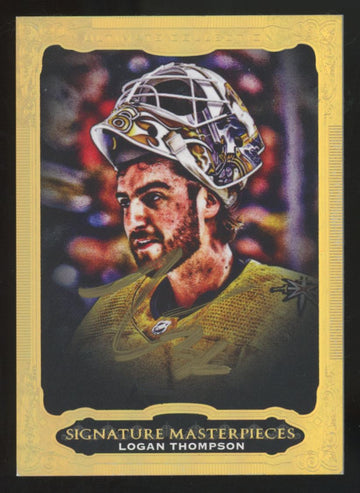 2023-24 UD Ultimate Logan Thompson Masterpieces Signature Auto #USM-LT