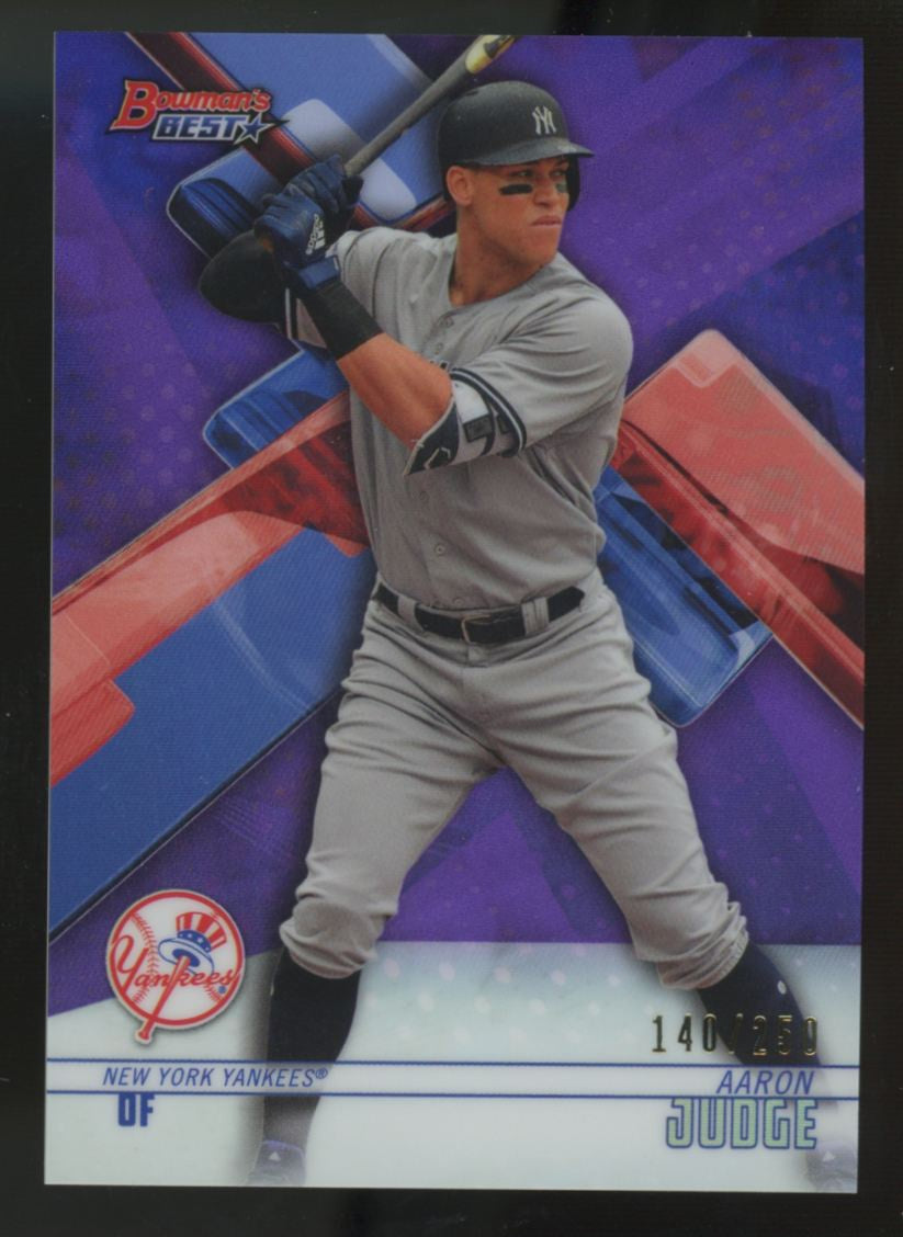 2018 Bowman's Best Aaron Judge Purple Refractor /250 #25