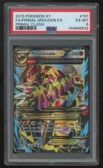 2015 Primal Groudon EX Primal Clash Full Art #151 PSA 6