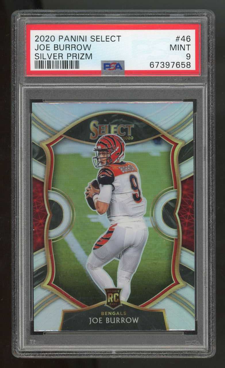 2020 Select Joe Burrow RC Concourse Silver Prizm #46 PSA 9