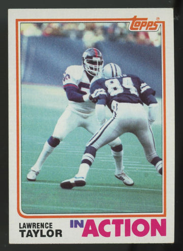 1982 Topps Lawrence Taylor RC In Action #435 VG-EX