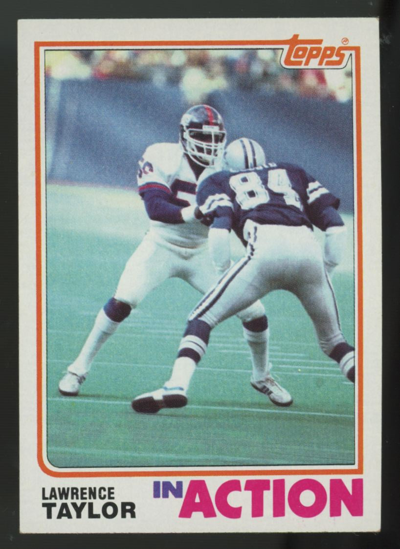 1982 Topps Lawrence Taylor RC In Action #435 VG-EX