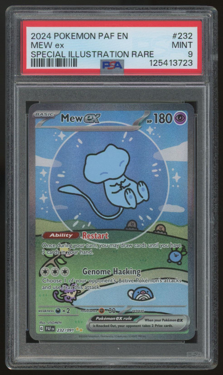 2024 Pokemon Mew ex Paldean Fates Special Illustration Rare #232 PSA 9 (C)
