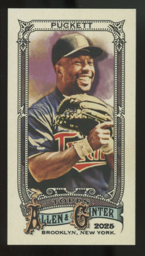 2025 Topps Allen & Ginter Kirby Puckett Mini No Number /50