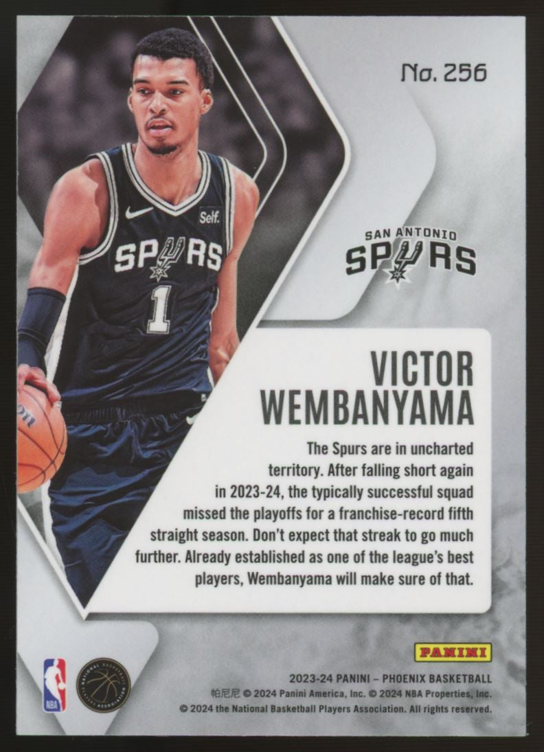 2023-24 Phoenix Victor Wembanyama RC Blue Ice #256