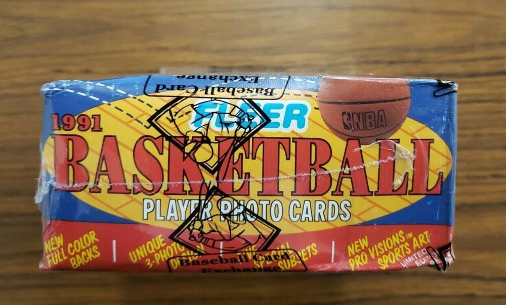 1991/92 Fleer Basketball Series 1 Wax Box BBCE Wrapped Sealed