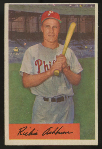 1954 Bowman Richie Ashburn #15 VG/EX "A"