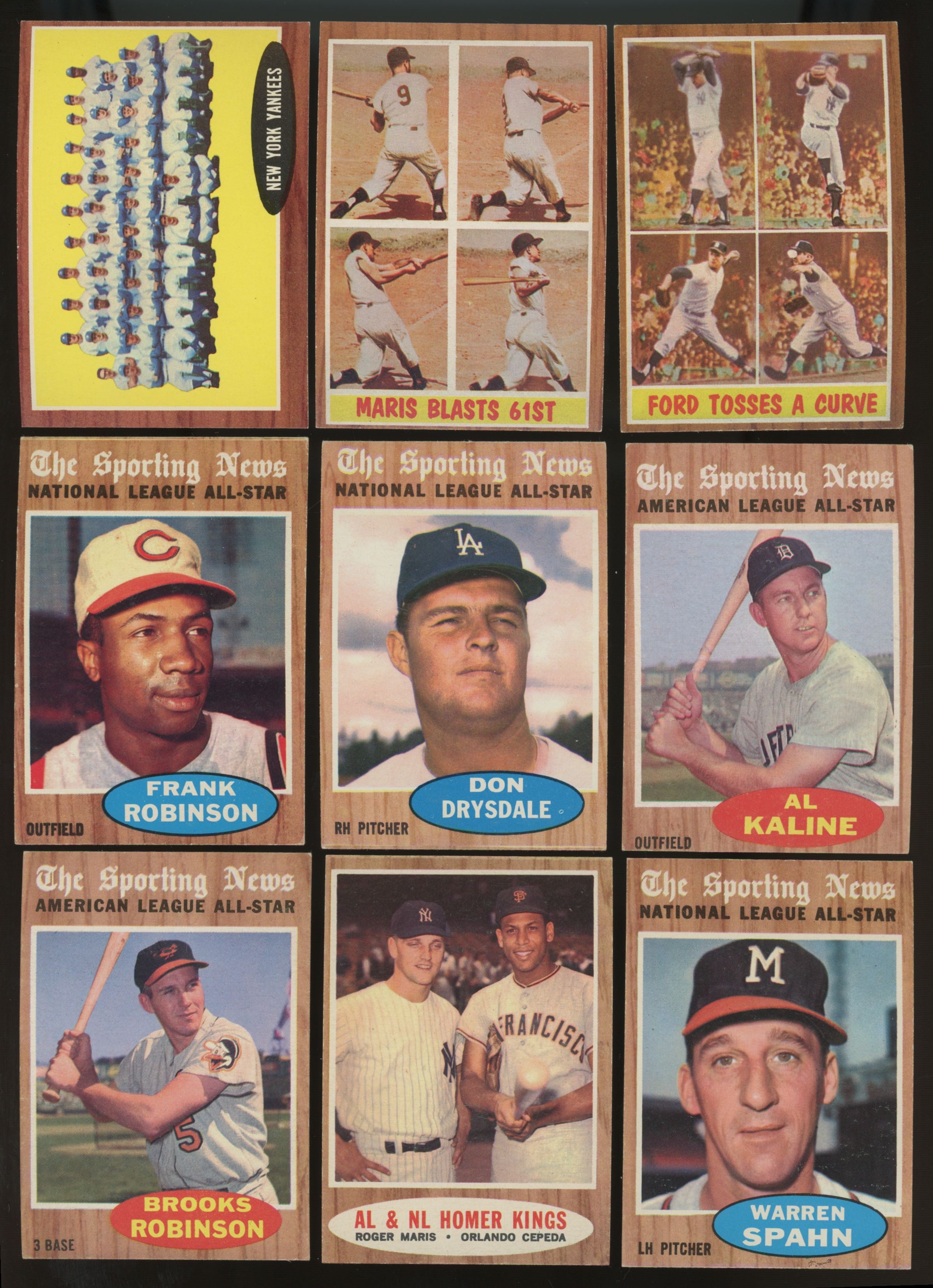 1962 Topps Baseball Near Complete Set(560/98) VG/EX-EX/MT Many High # + Stars