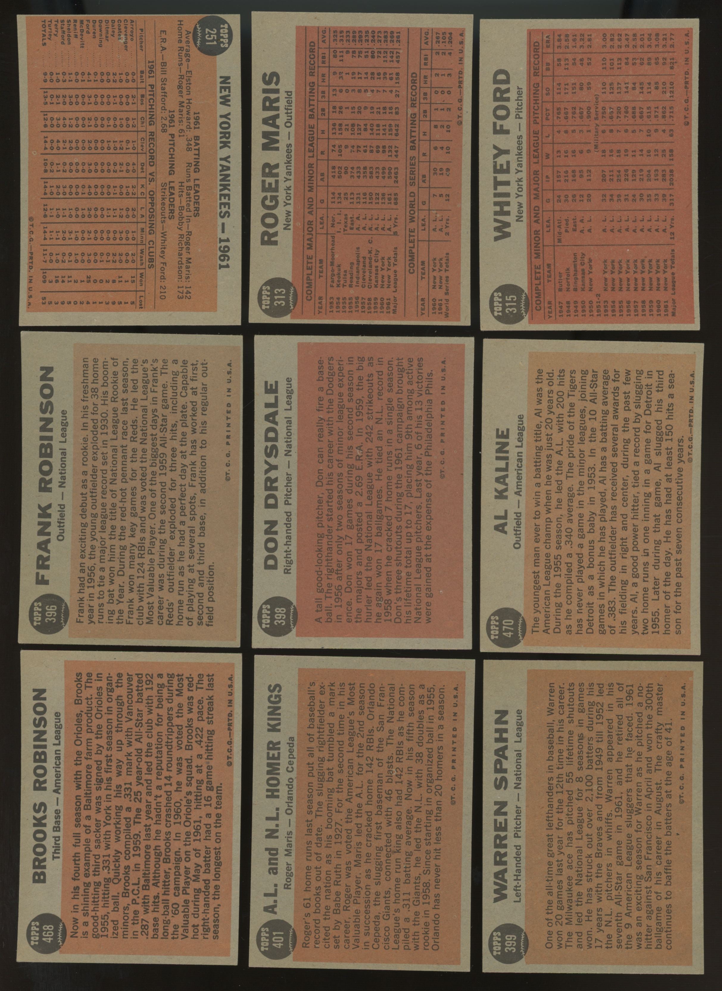 1962 Topps Baseball Near Complete Set(560/98) VG/EX-EX/MT Many High # + Stars