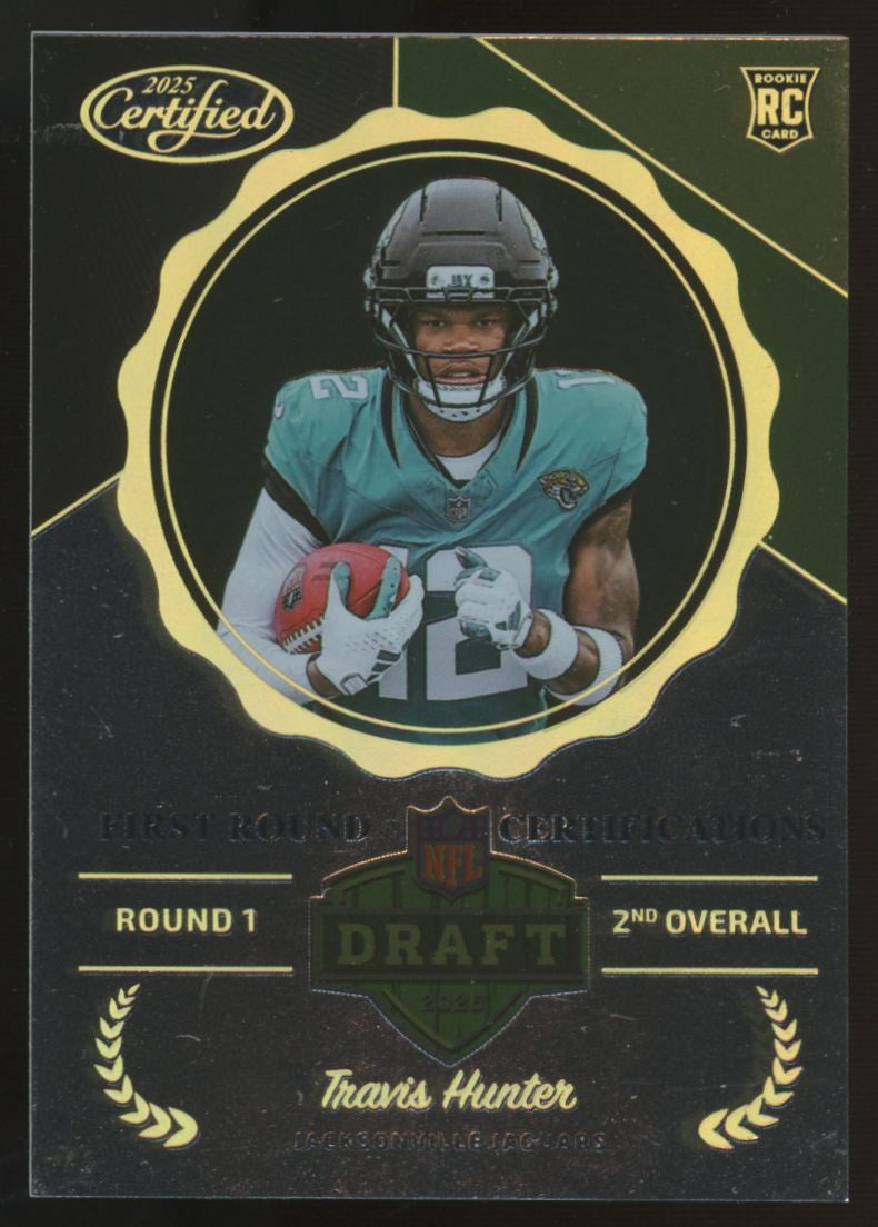 2025 Panini Certified Travis Hunter RC First Round Certifications SSP #FRC-THR