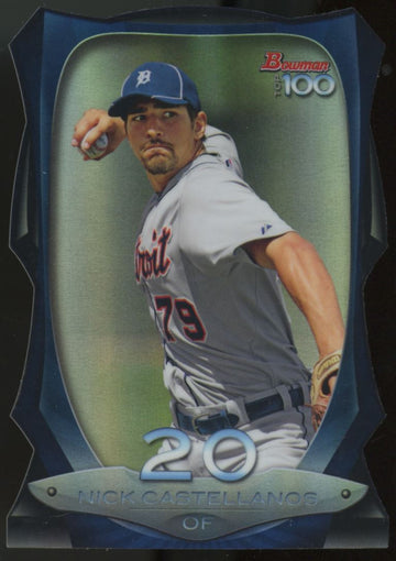 2013 Bowman Nick Castellanos Top 100 Die Cut Refractor /99 #BTP-20