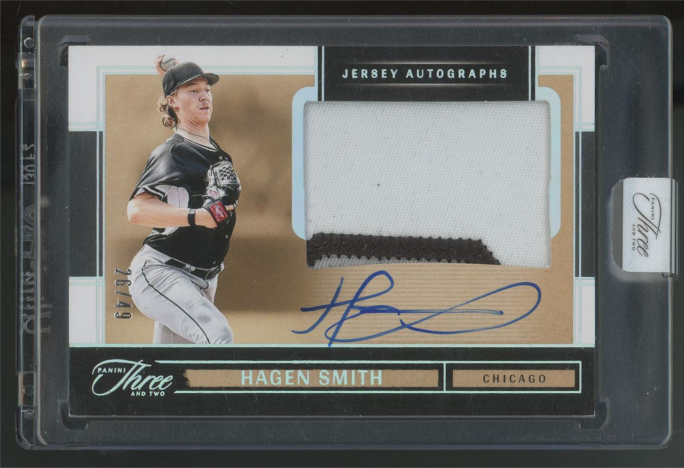 2025 Three And Two Hagen Smith Holo Silver Jersey Patch Auto /49 #JK-HS