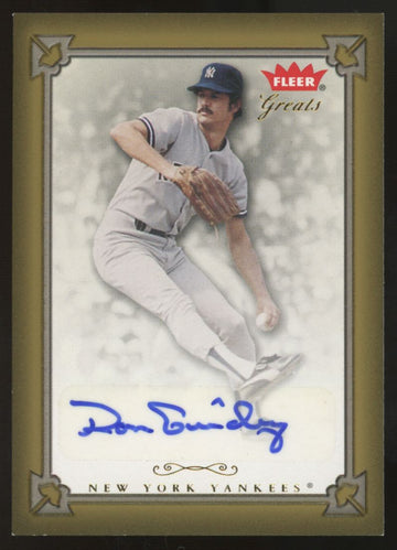 2004 Fleer Greats Ron Guidry Auto #GBA-RG
