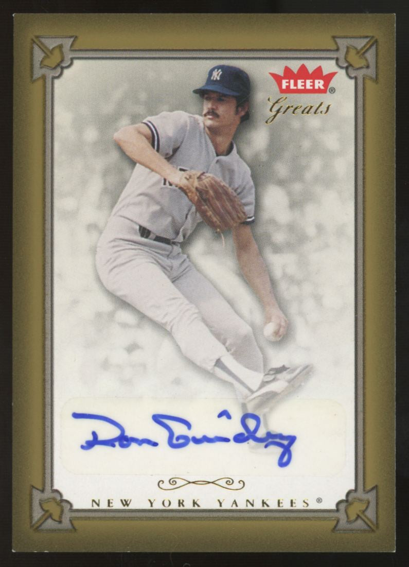 2004 Fleer Greats Ron Guidry Auto #GBA-RG