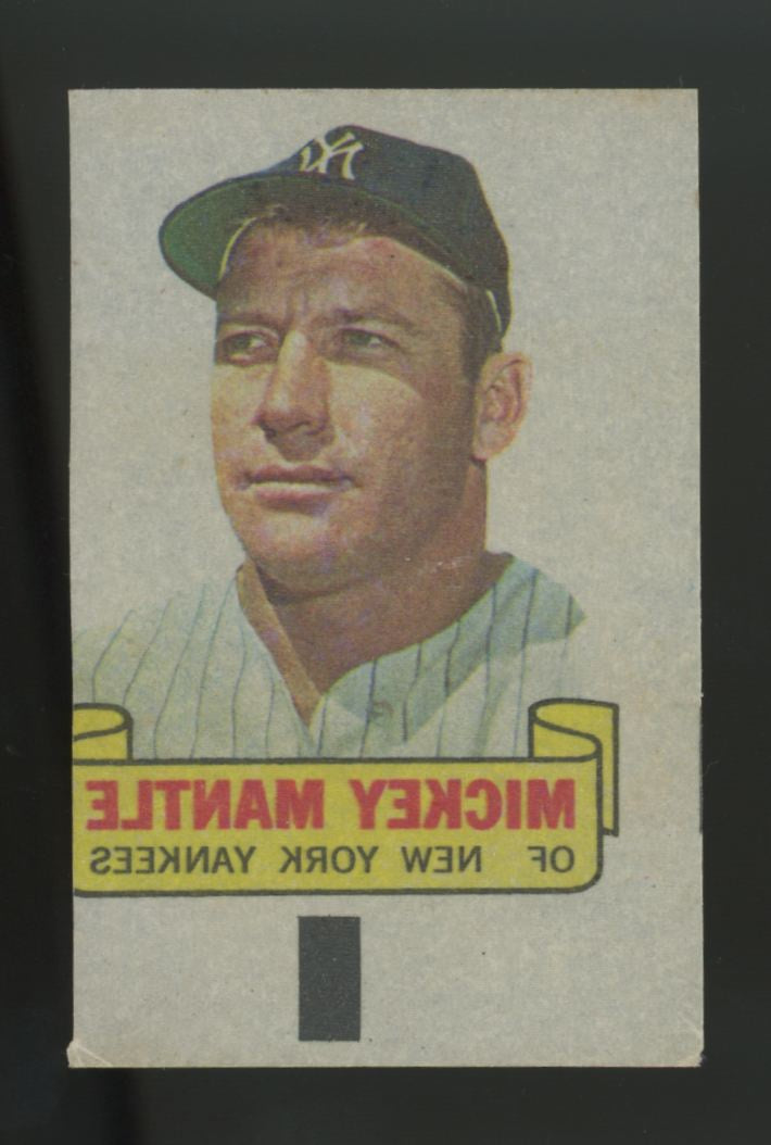 1966 Topps Rub-Offs Mickey Mantle VG