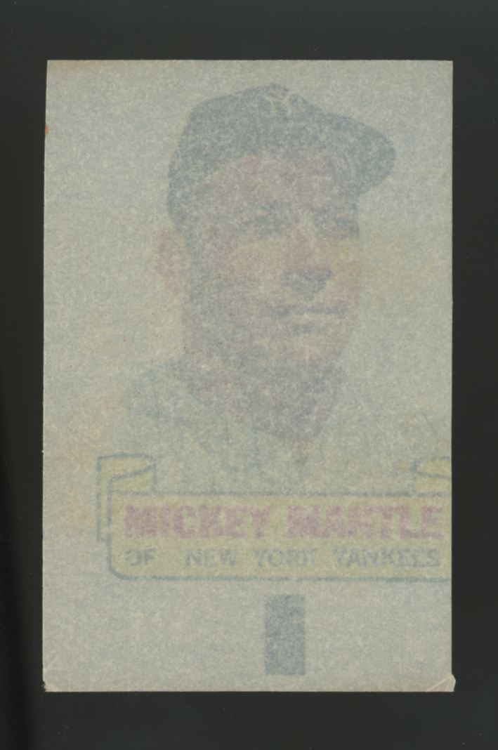 1966 Topps Rub-Offs Mickey Mantle VG