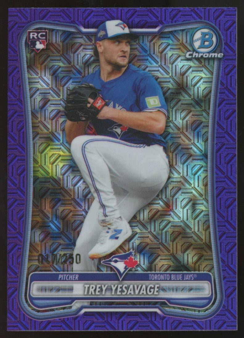 2026 Bowman Mega Trey Yesavage Chrome Purple /250 #41