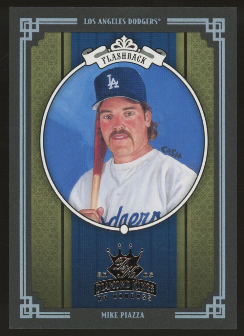 2005 Donruss Diamond Kings Mike Piazza Crowning Moment Flashback /25 #424