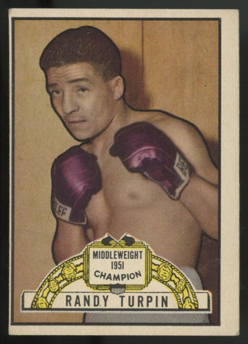 1951 Topps Ringside Randy Turpin #10 G/VG (Wrinkle)