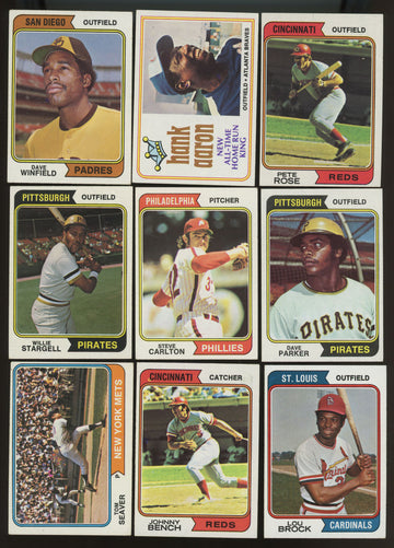 1974 Topps Baseball Complete Set (660) EX/EX-MT