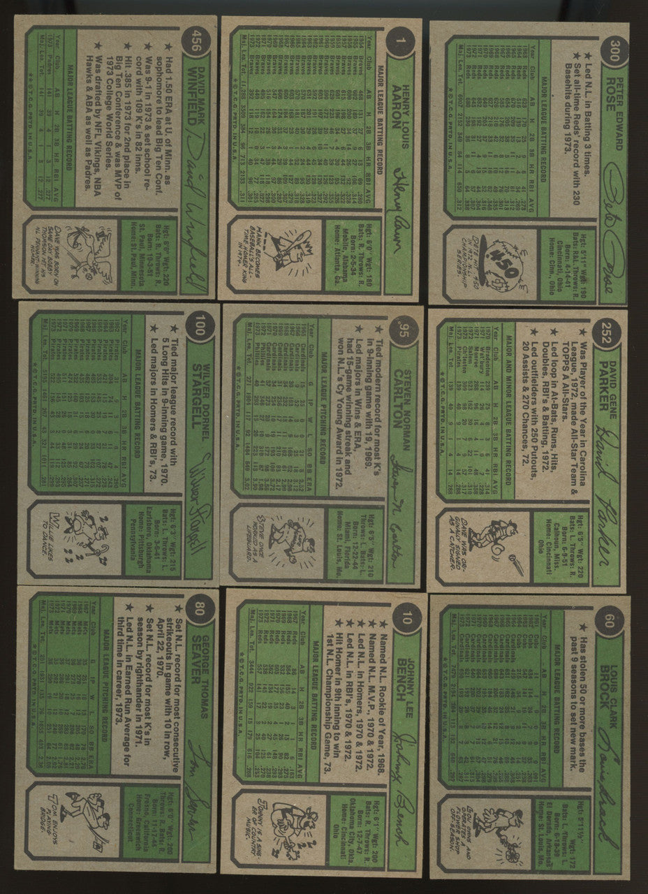 1974 Topps Baseball Complete Set (660) EX/EX-MT