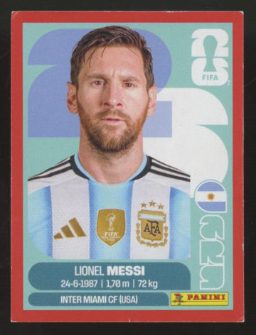 2026 Panini FIFA World Cup Stickers Lionel Messi Red #ARG-1 Good