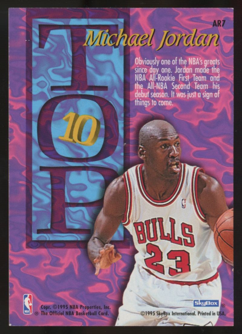 1994-95 SkyBox NBA Hoops Michael Jordan Top 10 #AR7