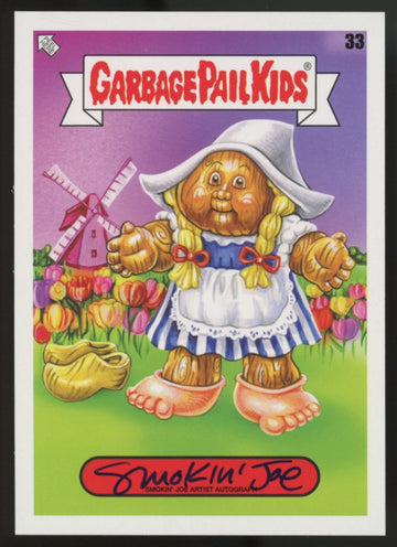 2021 Garbage Pail Kids Go On Vacation Smokin' Joe Artist Auto /75 #33