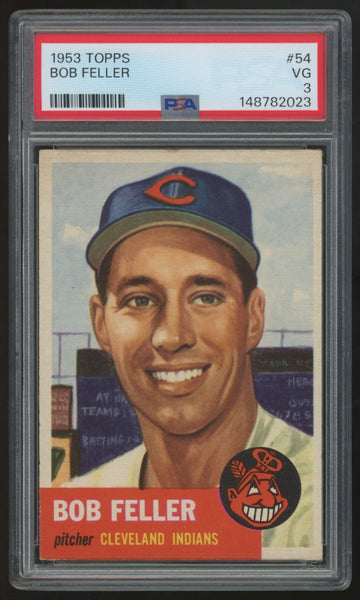 1953 Topps Bob Feller #54 PSA 3