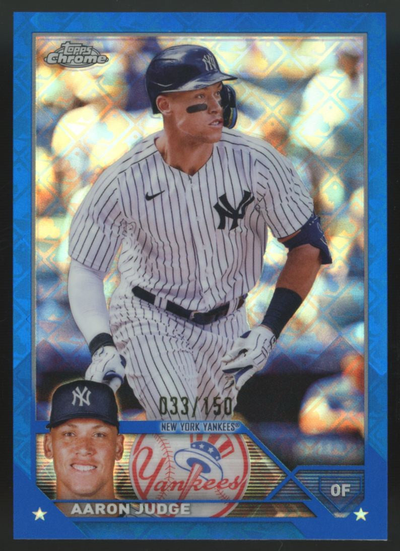 2023 Topps Chrome Logofractor Aaron Judge Blue /150 #62